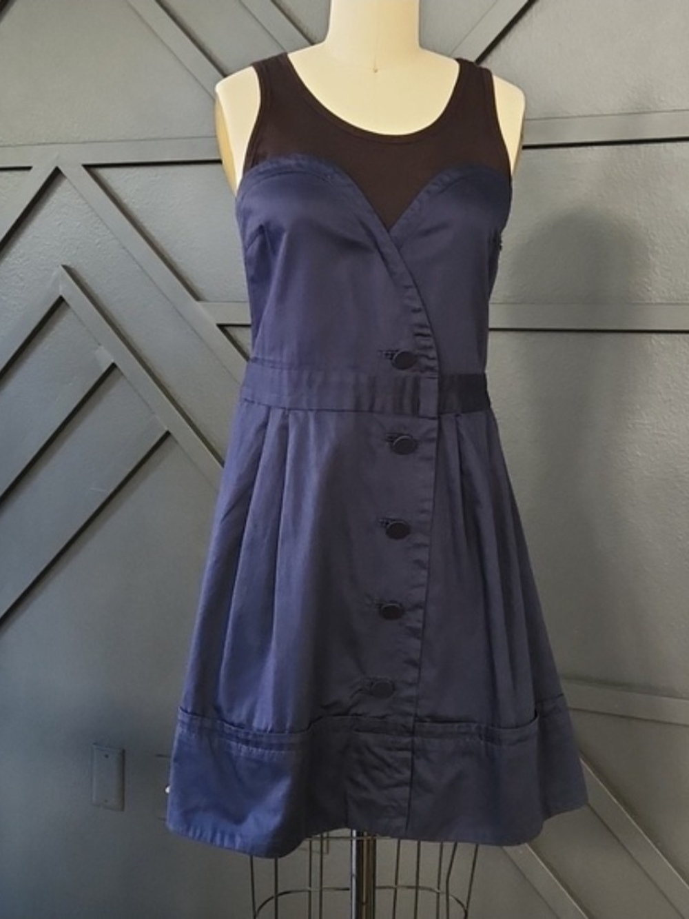 {Marc by Marc Jacobs} Scoop neck Sleeveless Dress Navy Blue Size 4